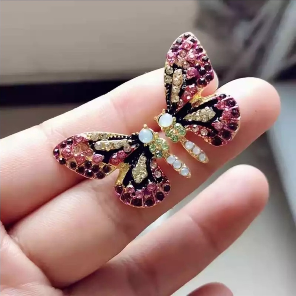 Free People Flutterby Earrings in Pink - Picture 3 of 7